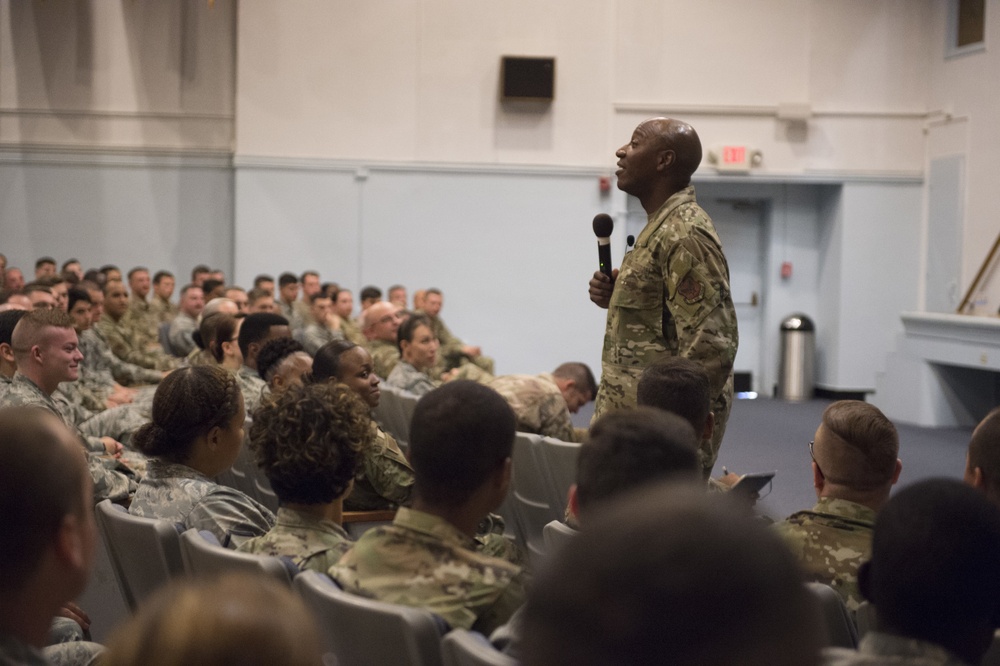 CMSAF Wright visits Devil Raiders