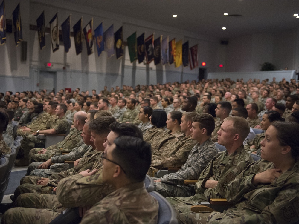 CMSAF Wright visits Devil Raiders