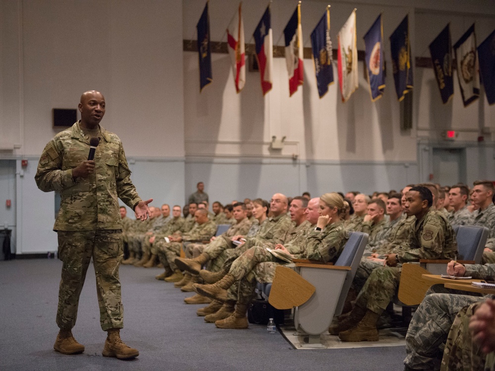 CMSAF Wright visits Devil Raiders