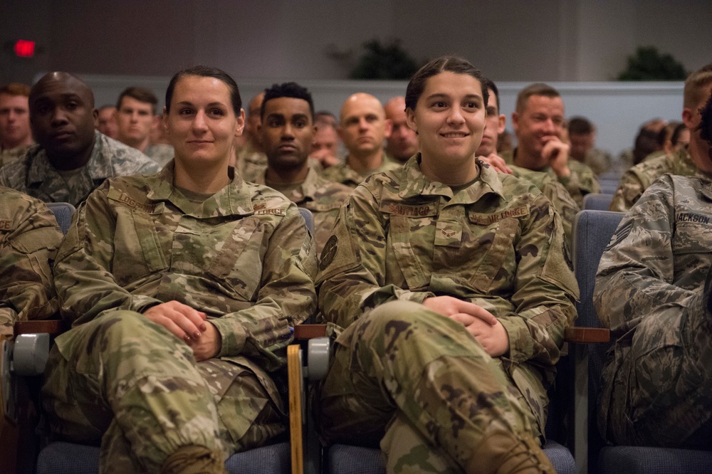 CMSAF Wright visits Devil Raiders