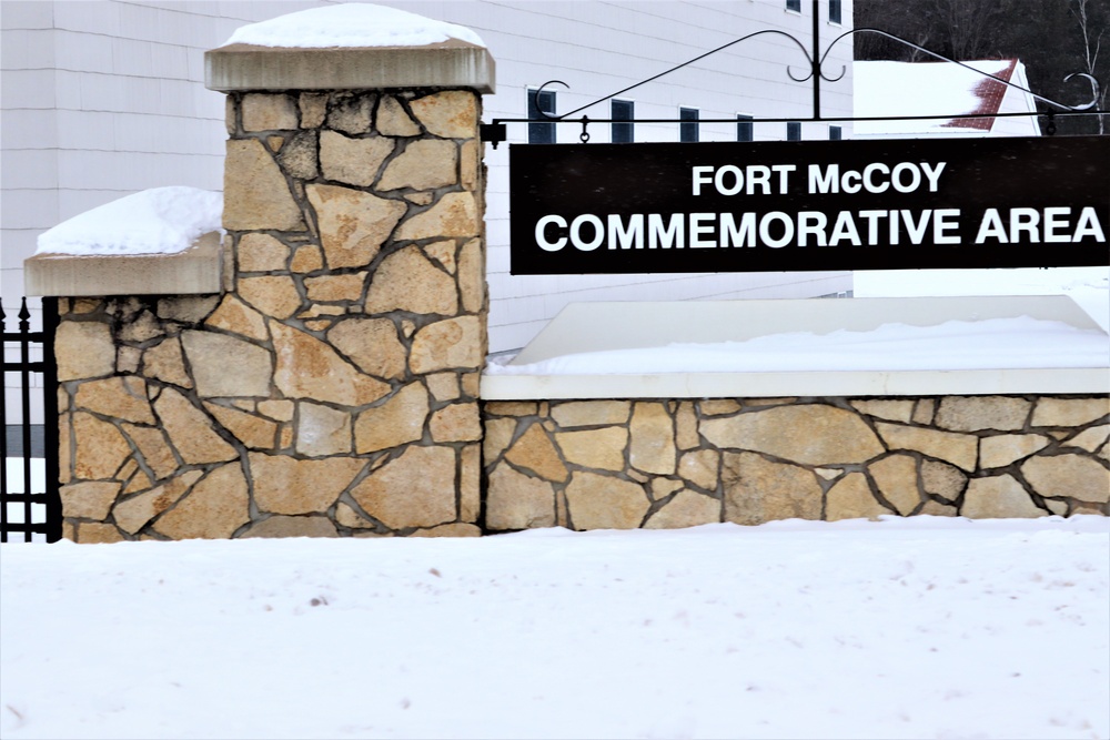 Winter views at Fort McCoy's Commemorative Area