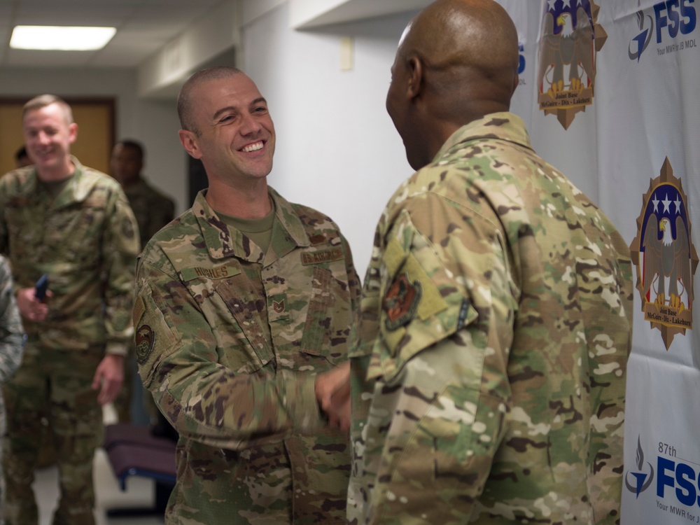 CMSAF Wright visits Devil Raiders