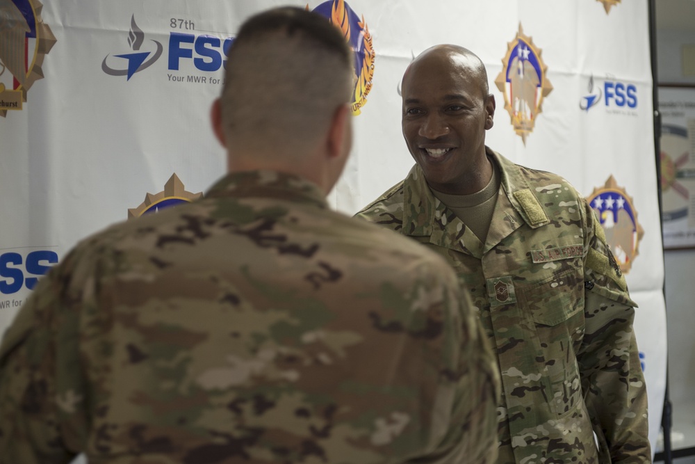 CMSAF Wright visits Devil Raiders