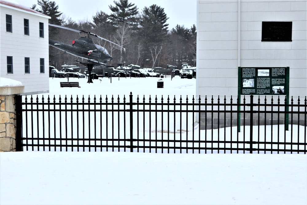 Winter views at Fort McCoy's Commemorative Area