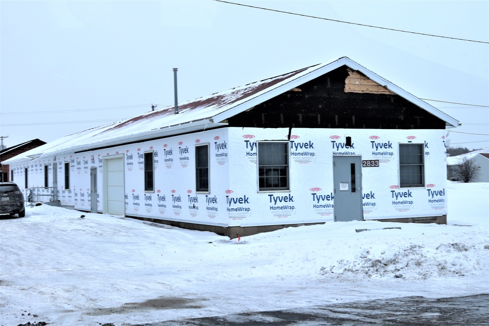 World War II-era buildings receiving upgrades at Fort McCoy