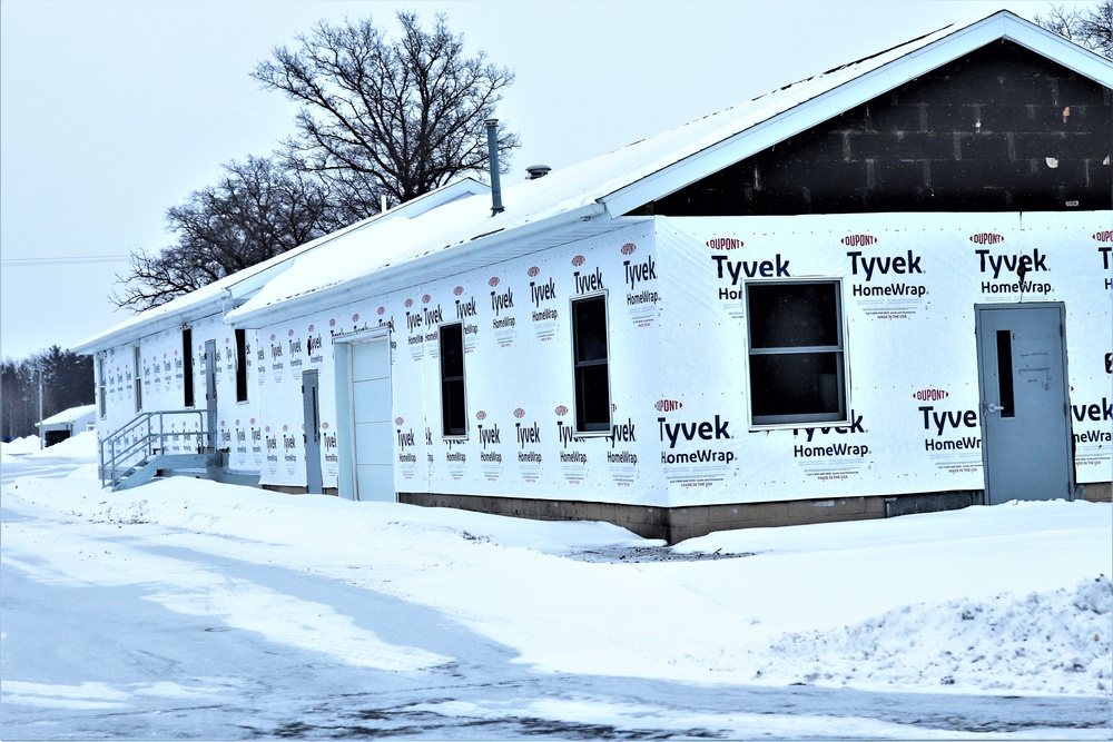 World War II-era buildings receiving upgrades at Fort McCoy