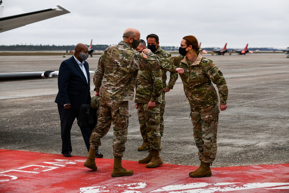 General of the U.S. Army Corps of Engineers visits Tyndall