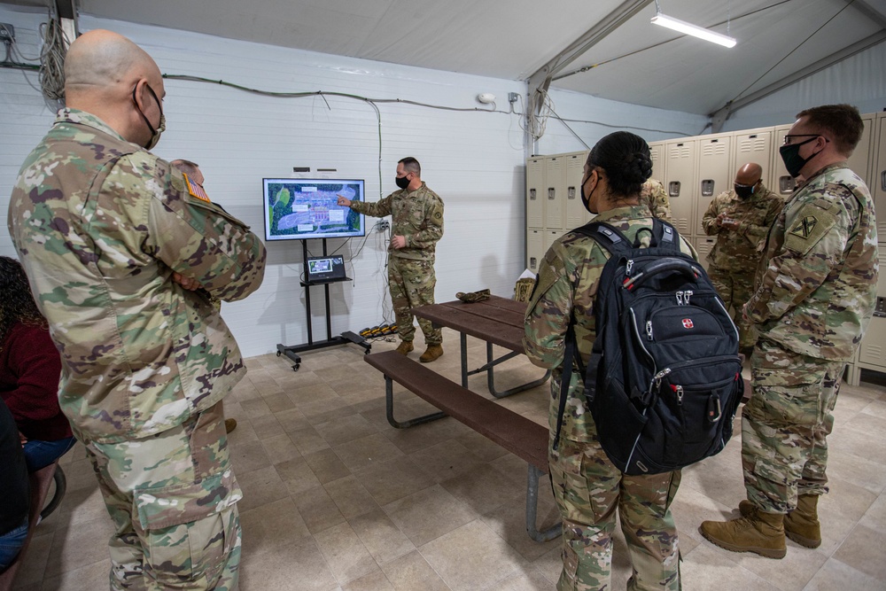 Director of Virginia National Guard’s Joint Staff visits Six Flags Mass Vaccination Site