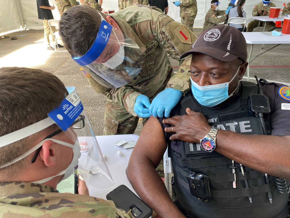 Miami Community Vaccination Center Prepares for Opening