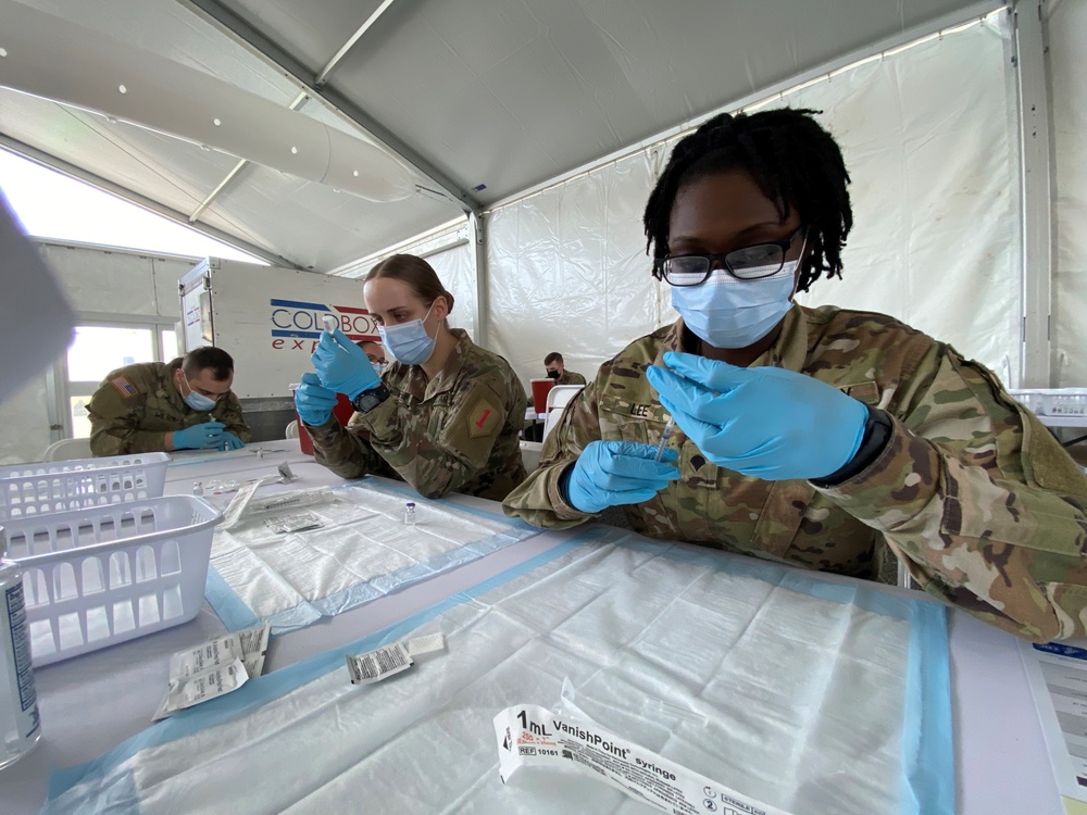 Miami Community Vaccination Center Prepares for Opening