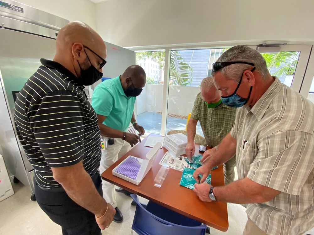 Miami Community Vaccination Center Prepares for Opening