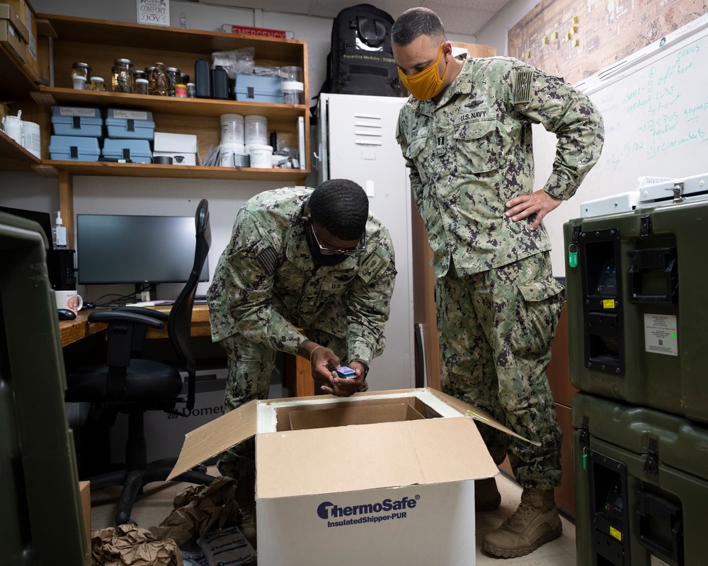 COVID-19 vaccine arrives at Camp Lemonnier Djibouti
