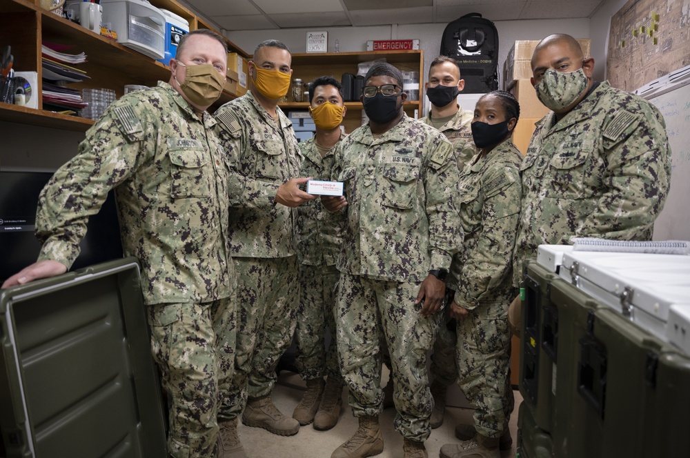 COVID-19 vaccine arrives at Camp Lemonnier Djibouti