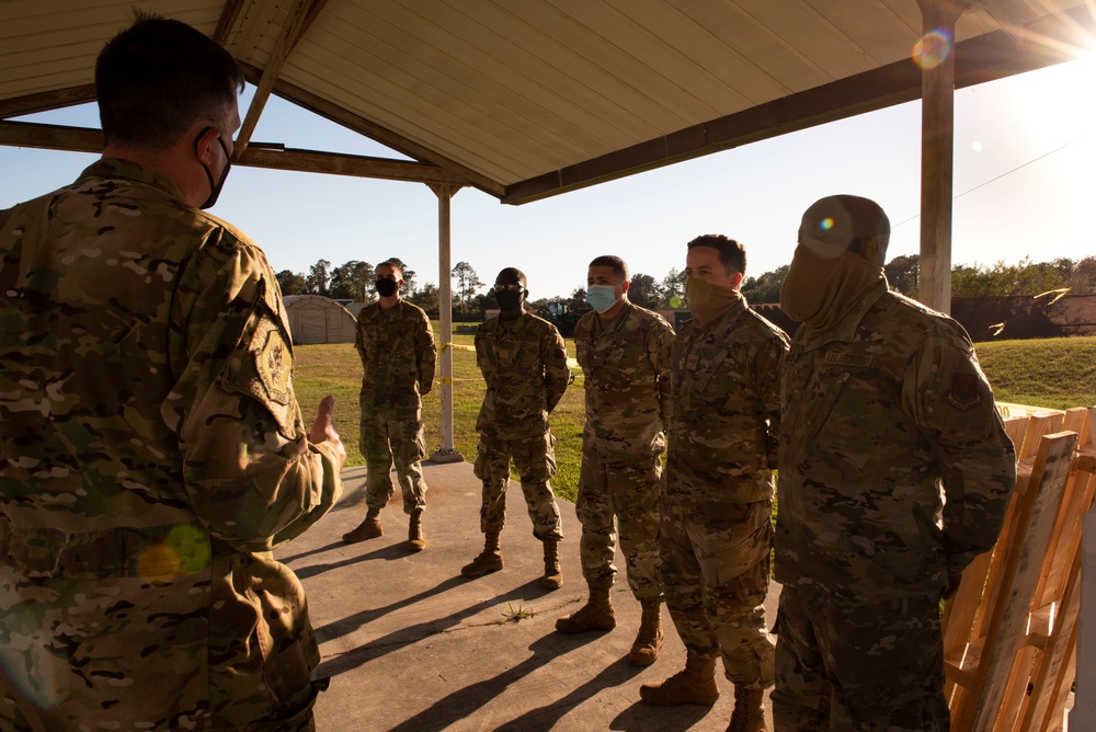 23WG leadership tours Mosaic Tiger battlefield