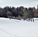 Fort McCoy CWOC class 21-04 students conduct field training in snowshoes, pulling sleds