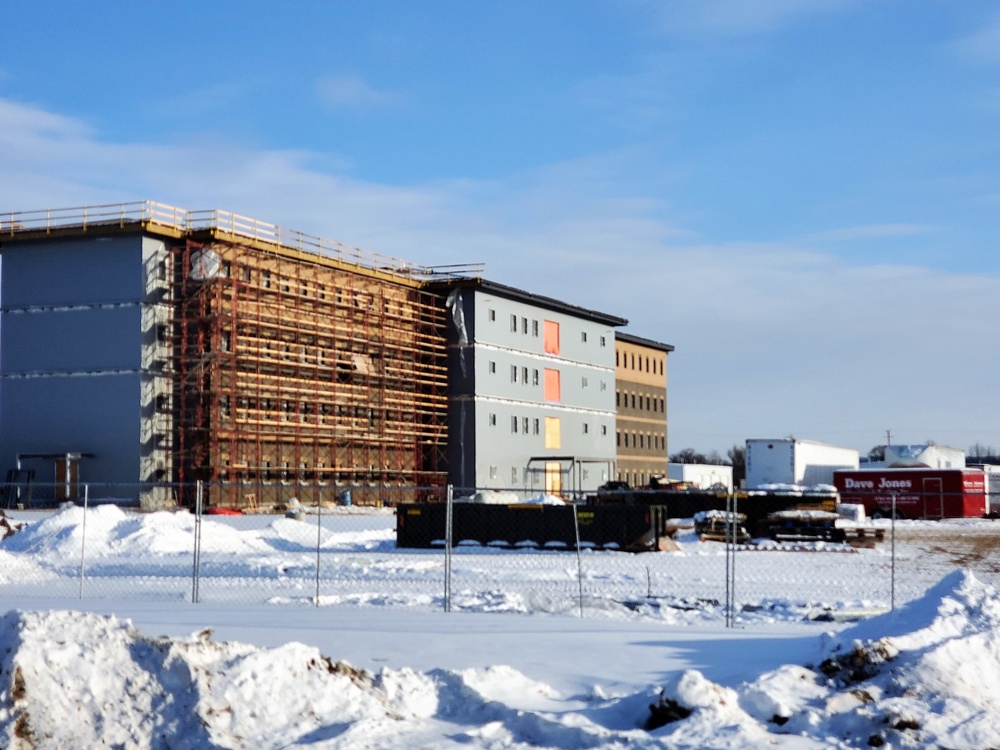 Construction of new, modern barracks building continues at Fort McCoy