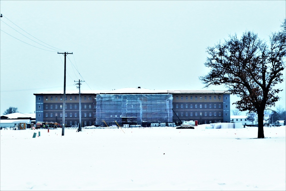 Construction of new, modern barracks building continues at Fort McCoy