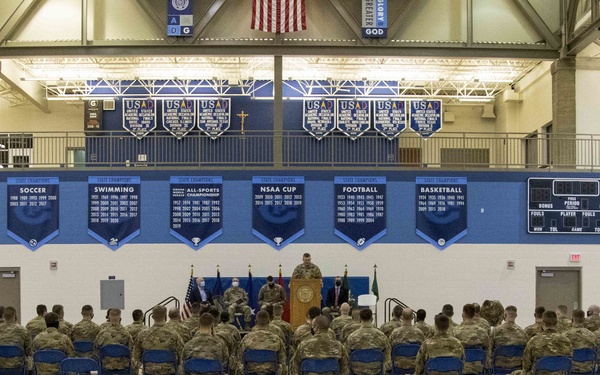 Nebraska National Guard 192nd Military Police Detachment send-off ceremony