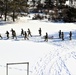 Fort McCoy CWOC class 21-04 students conduct field training in snowshoes, pulling sleds