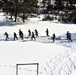 Fort McCoy CWOC class 21-04 students conduct field training in snowshoes, pulling sleds