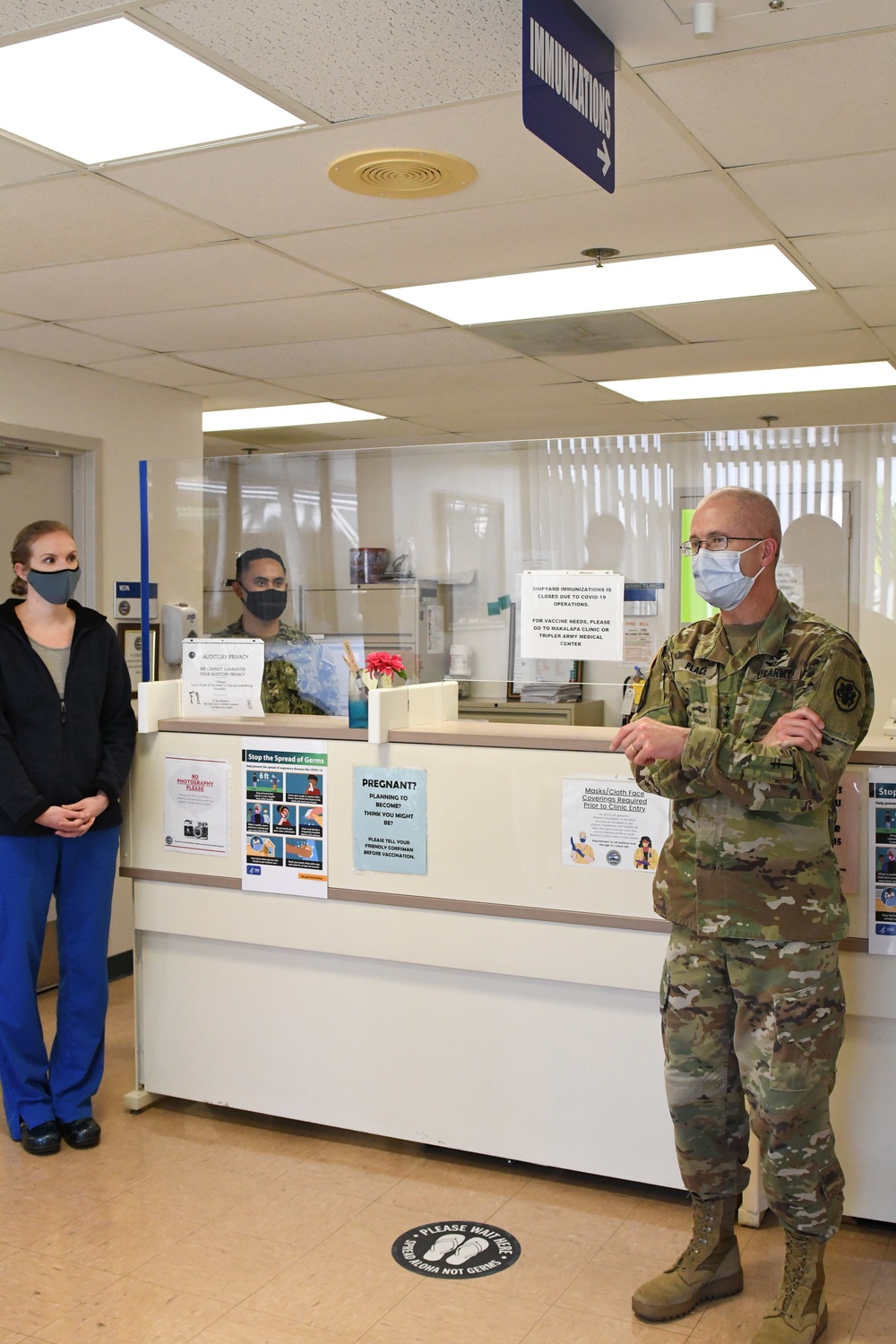 LTG Ron Place Visited NHCH Shipyard Clinic