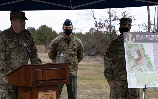 Groundbreaking ceremony for the Little Rock Air Force Base Fuselage Training Facility