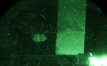 Brazilian Paratrooper fires weapon in night operations at JRTC 21-04