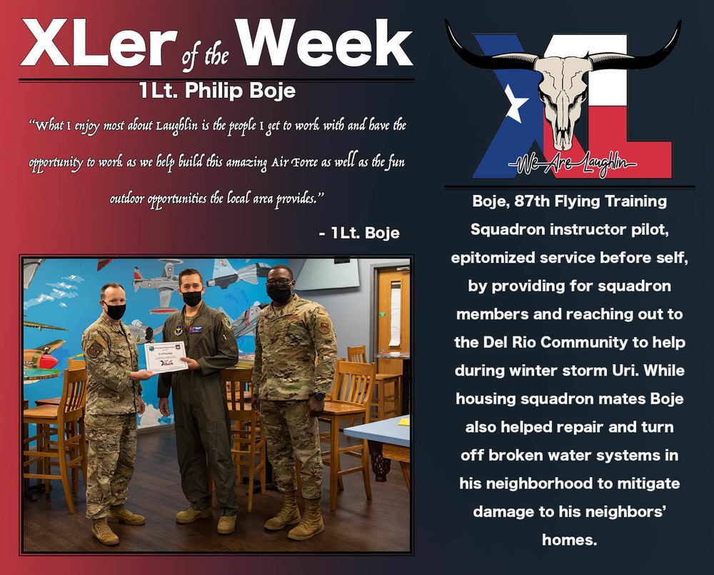 XLer of the week: 1st Lt. Philip Boje