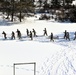 Fort McCoy CWOC class 21-04 students conduct field training in snowshoes, pulling sleds