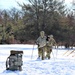 Fort McCoy CWOC class 21-04 students conduct field training in snowshoes, pulling sleds