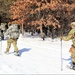 Cold-Weather Operations Course class 21-04 students conduct field training in snowshoes, pulling sleds