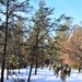 Cold-Weather Operations Course class 21-04 students conduct field training in snowshoes, pulling sleds