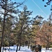 Cold-Weather Operations Course class 21-04 students conduct field training in snowshoes, pulling sleds