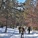 Cold-Weather Operations Course class 21-04 students conduct field training in snowshoes, pulling sleds