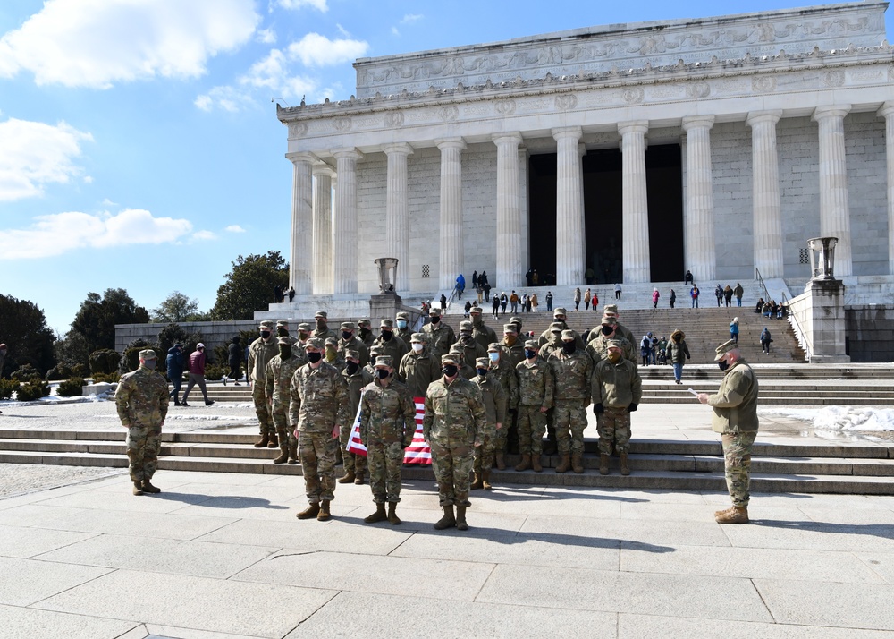 Massachusetts Air National Guard conducts promotions and reenlistments