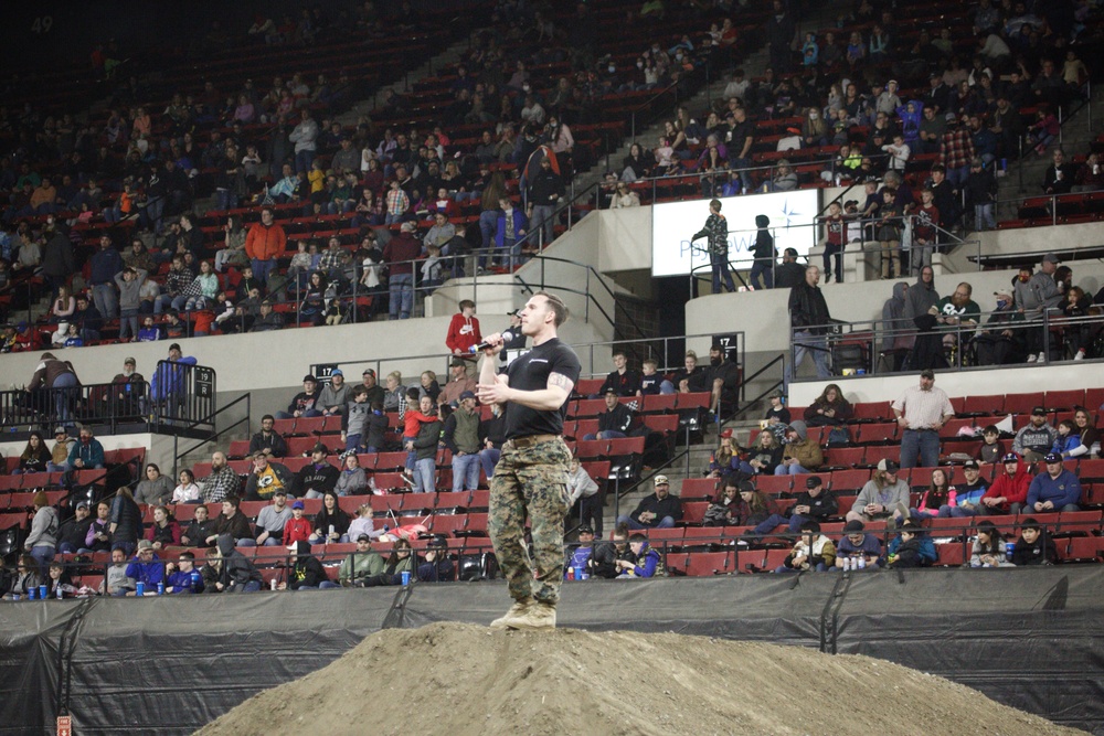 Marines attend Billings Monster Truck Jam