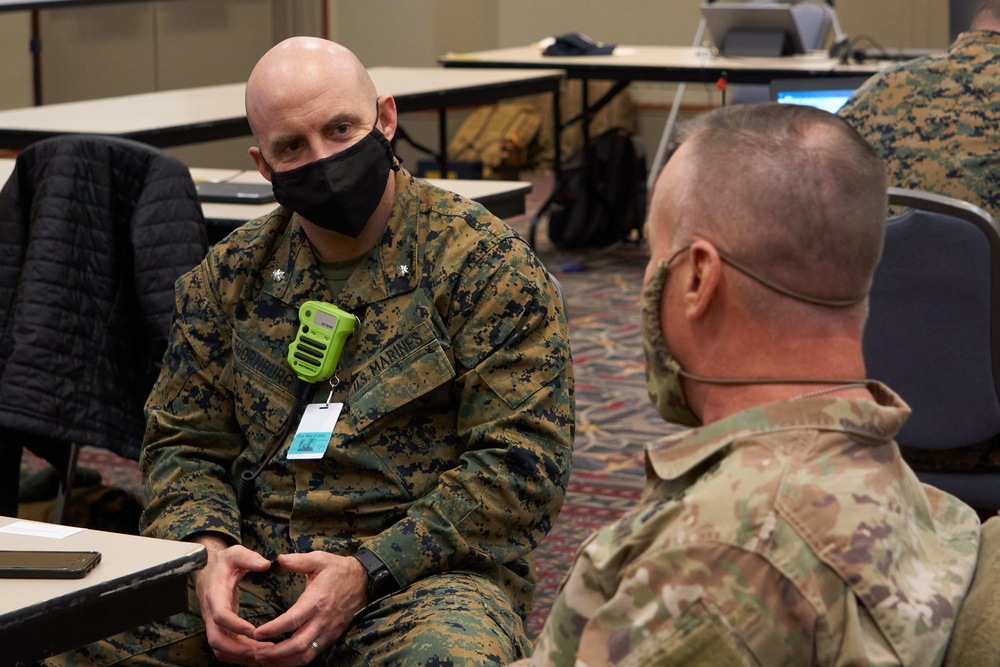 U.S. Army North Deputy Surgeon visits Center City Community Vaccination Center in Philadelphia