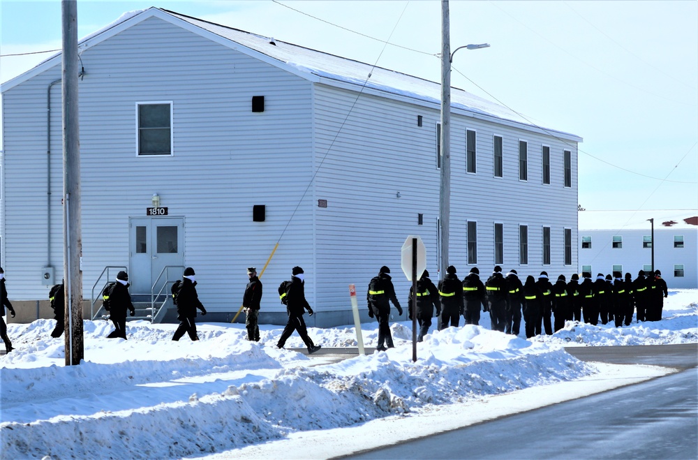 U.S. Navy’s Recruit Training Command ROM operations in February at Fort McCoy