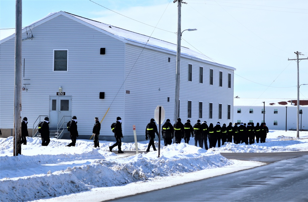 U.S. Navy’s Recruit Training Command ROM operations in February at Fort McCoy