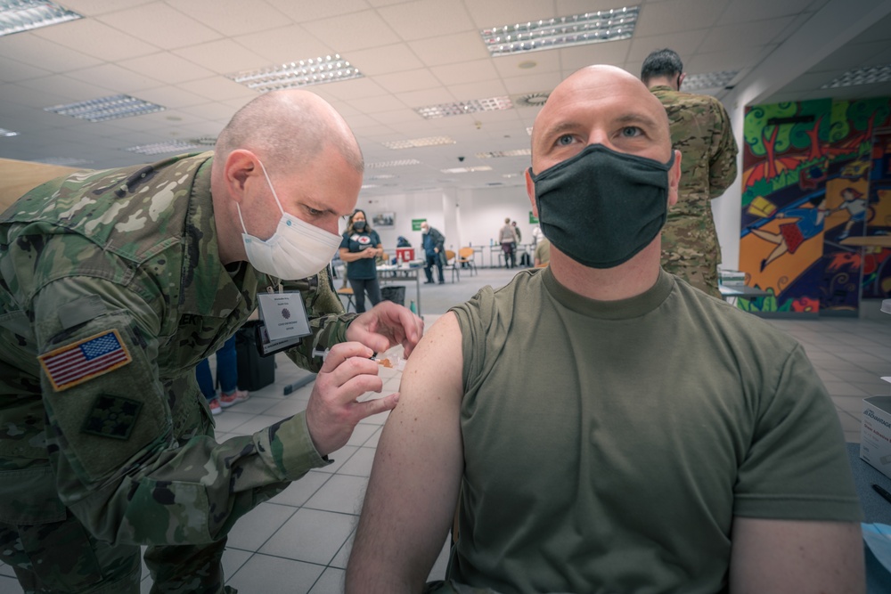 Second COVID vaccine dose prepares Cougar Battalion for Defender Europe 21