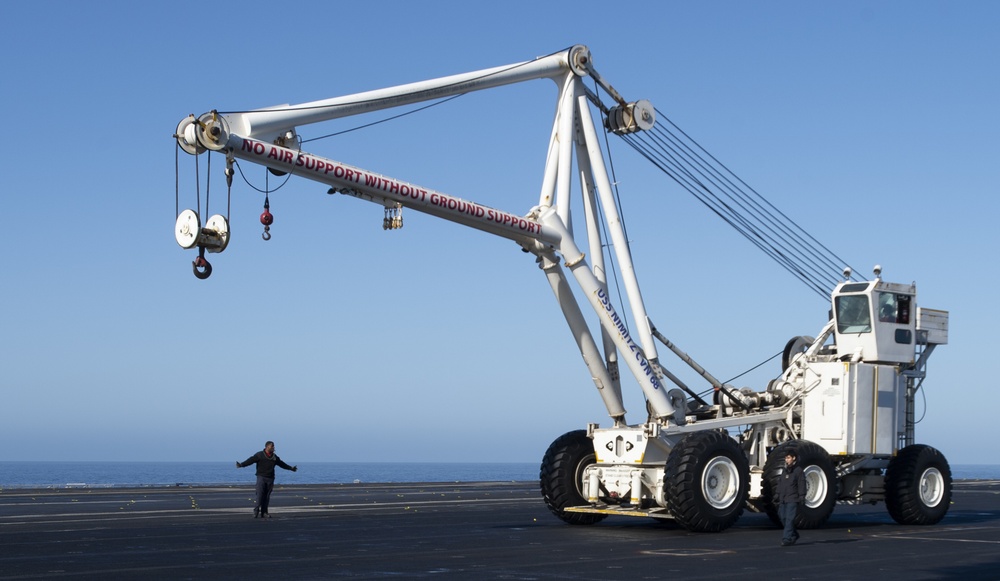 Sailors Move NS-60 Crash Crane