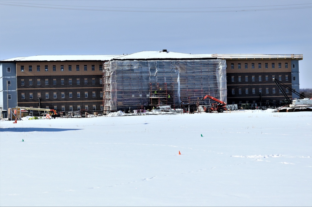 Army Corps of Engineers-managed barracks project continues at Fort McCoy