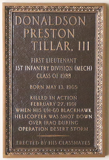 Remembering a fallen comrade: West Point honors Donaldson Tillar
