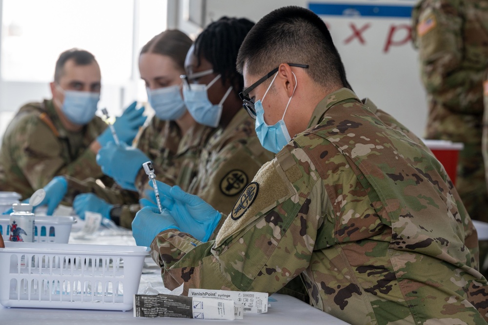 Final Prep at Miami Vaccination Site