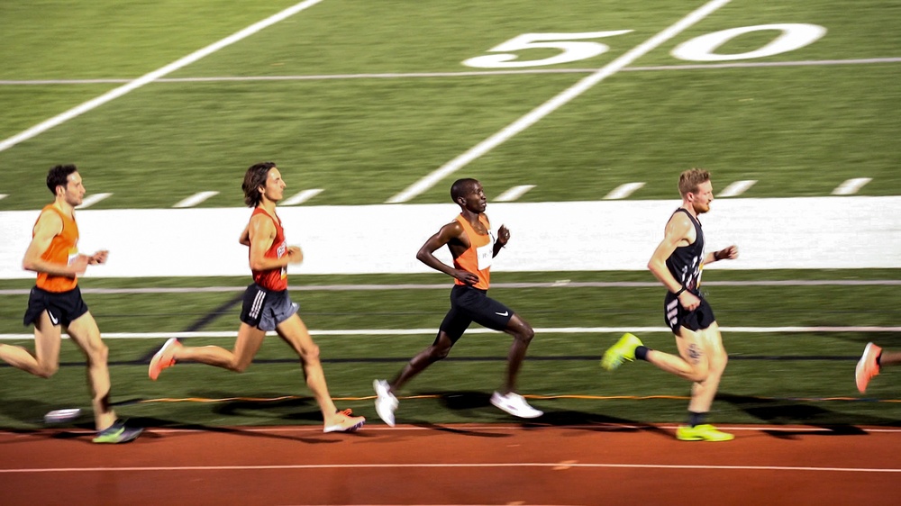 1Lt Samuel Chelanga competes in Trials for Miles Texas Qualifier
