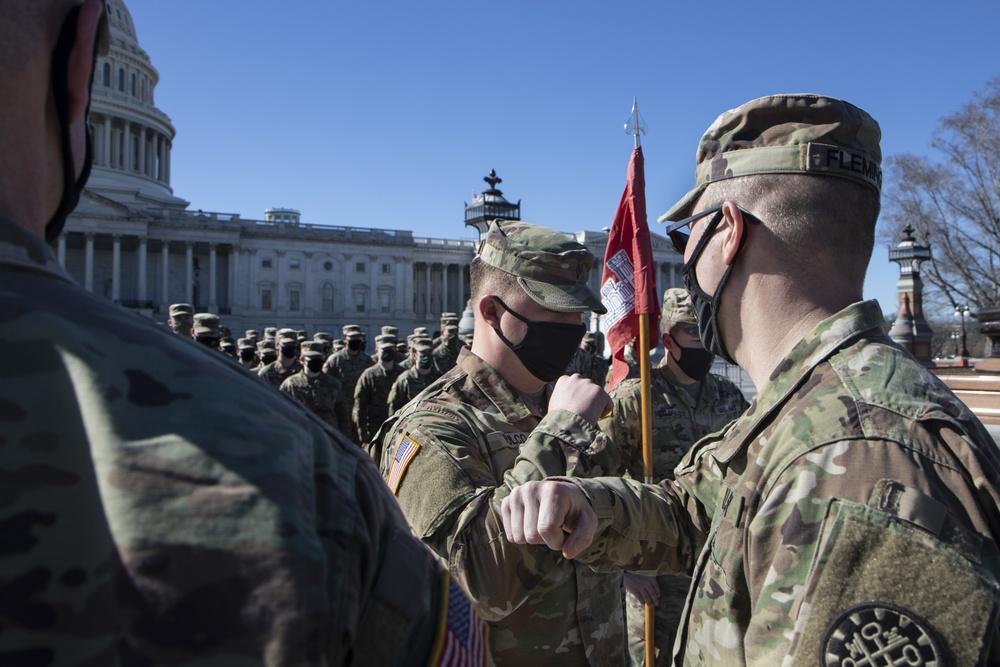 1430th EN CO Soldiers in Washington DC