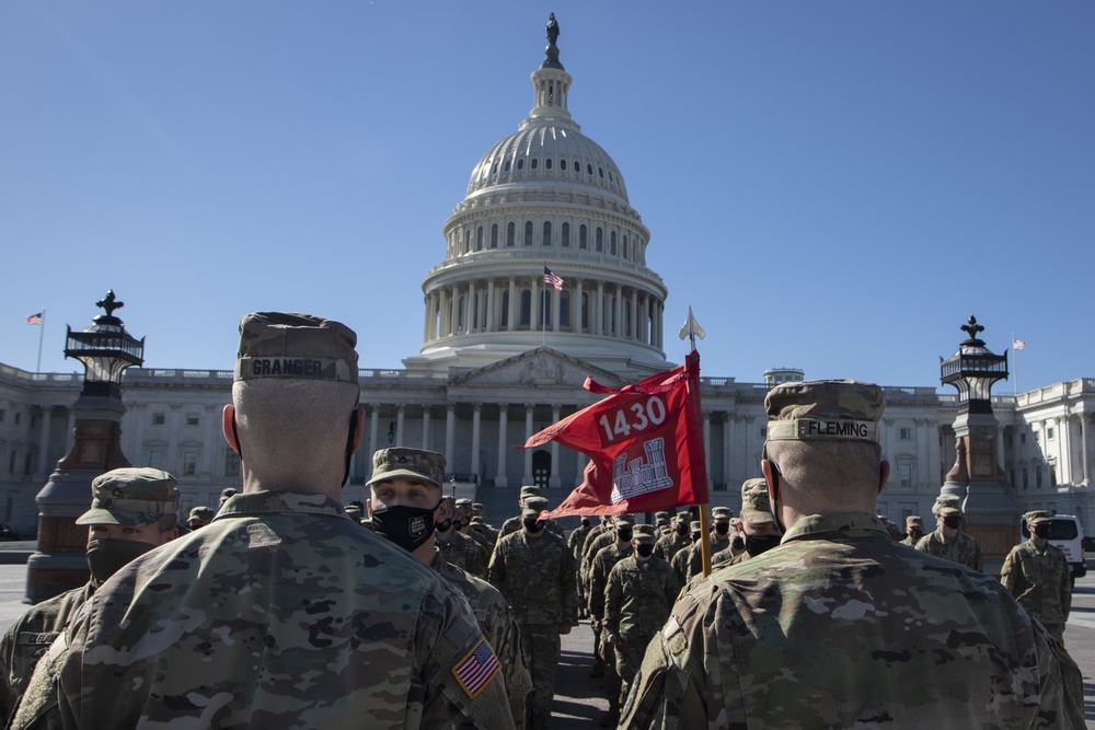 1430th EN CO Soldiers in Washington DC