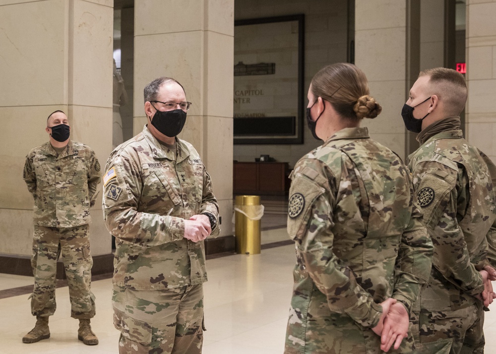Maj. Gen. Paul Rogers Awards Coin of Excellence