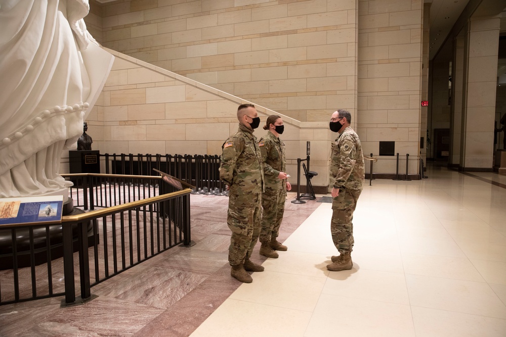 Maj. Gen. Paul Rogers Awards Coin of Excellence