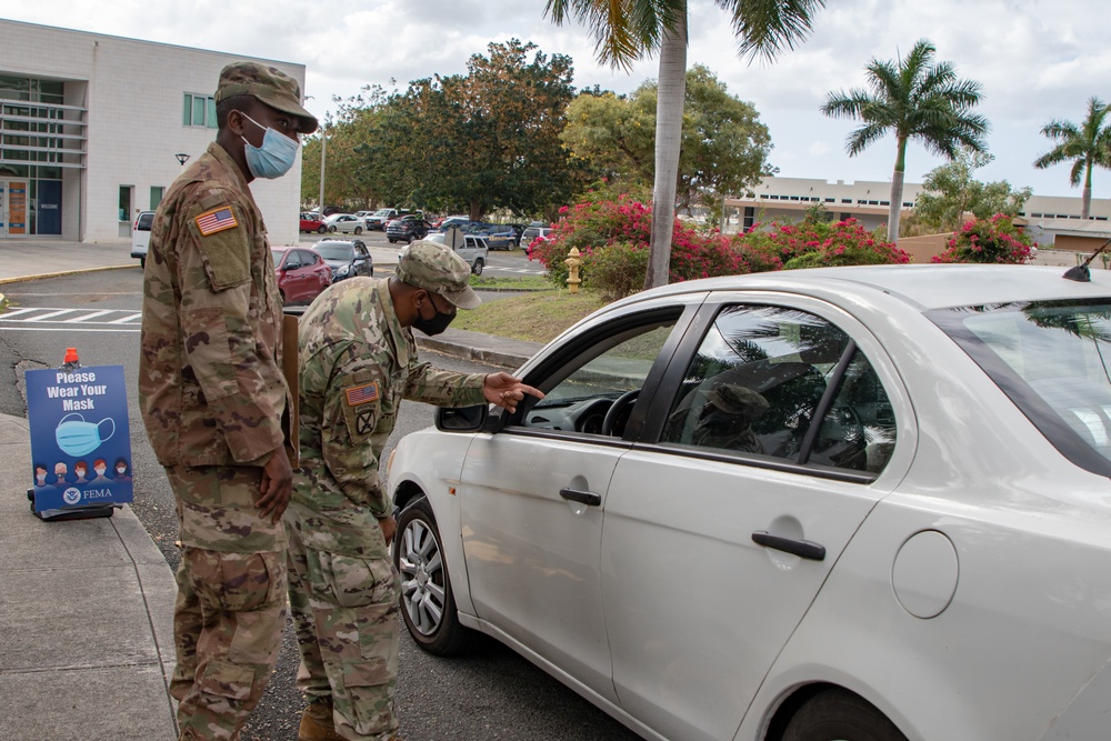 U.S. Virgin Islands community members receive vaccinations at the COVID-19 Community Vaccination Center